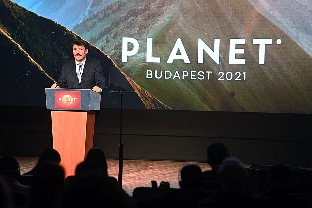 Áder János köztársasági elnök részt vett és beszédet mondott a Planet Budapest 2021 Fenntarthatósági Expó és Világtalálkozó megnyitóján.