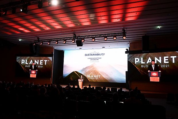 Áder János köztársasági elnök részt vett és beszédet mondott a Planet Budapest 2021 Fenntarthatósági Expó és Világtalálkozó megnyitóján.